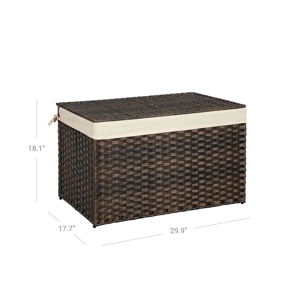 SONGMICS Storage Basket with Lid 