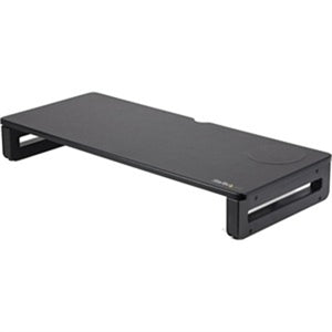 Monitor Riser Stand with Wireless Charging Pad, 15W Qi Charger for Phone, Height Adjustable Computer Monitor Riser for Desk 