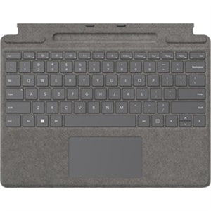 Microsoft Signature Keyboard/Cover Case for 13" Microsoft Surface Pro 8, Surface Pro X Tablet - Platinum 