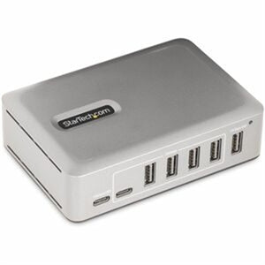 7-Port USB-C Hub, 5x USB-A + 2x USB-C, Self-Powered w/ 65W Power Supply, USB 3.1 10Gbps Desktop/Laptop USB Hub w/ Charging 