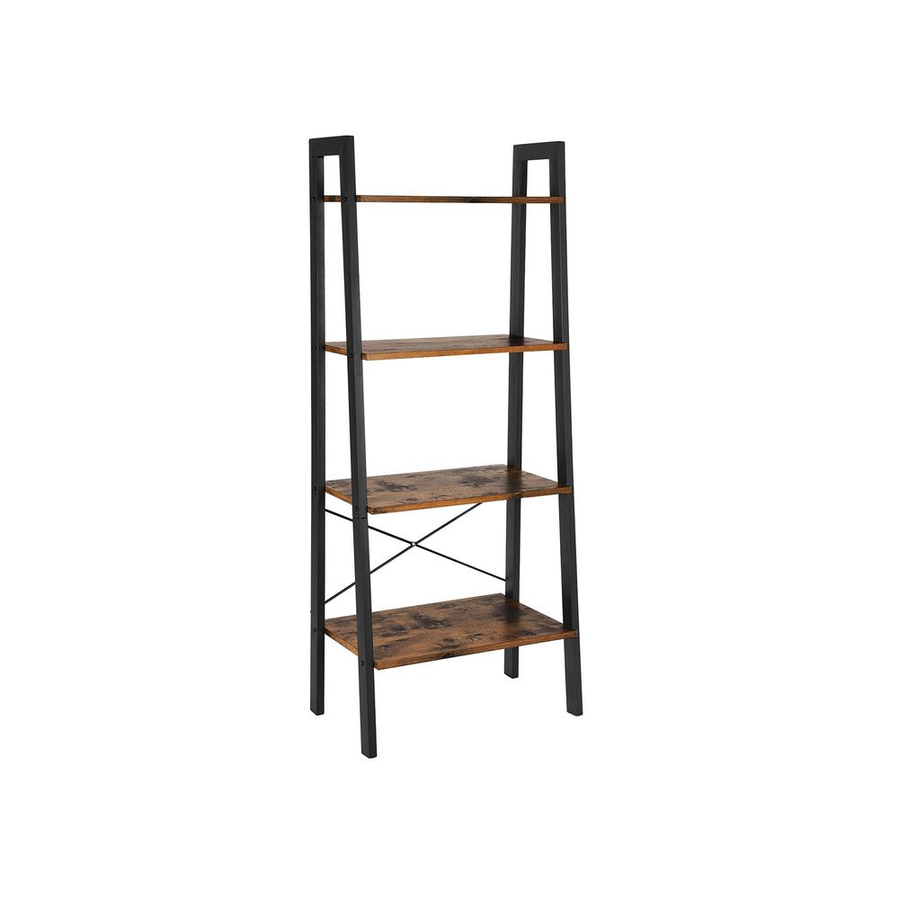 VASAGLE 4-Tier Ladder Shelf with Steel Frame 