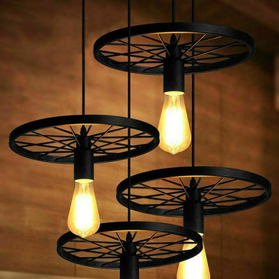 Retro Industrial Ceiling Wheel Pendant Light ~1534 