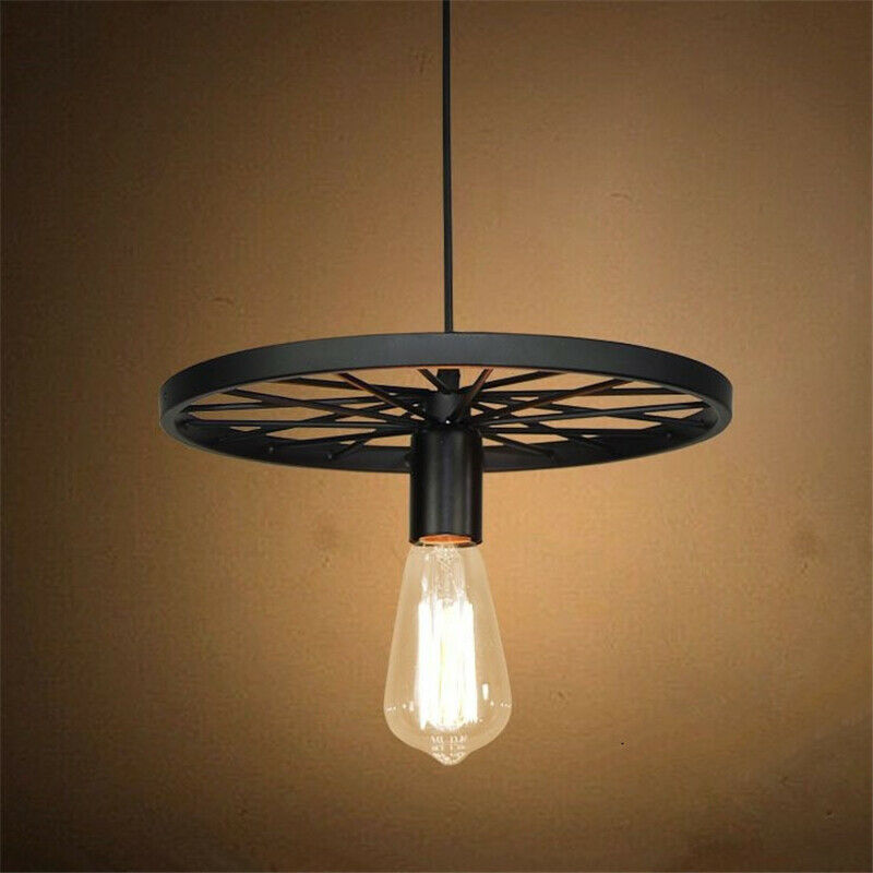 Retro Industrial Ceiling Wheel Pendant Light ~1534