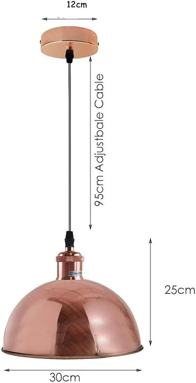 Industrial Metal Ceiling Dome Pendant Light~1746 