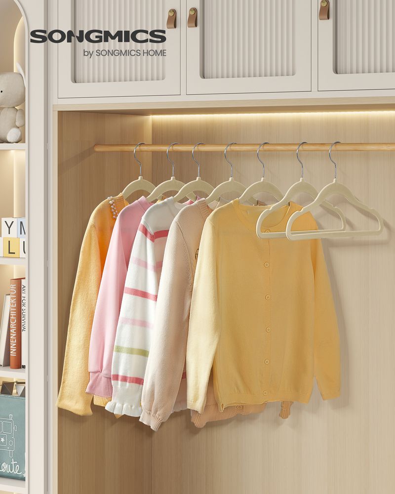 SONGMICS Kids Hangers for Closet 