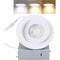 4'' Recessed Swivel Downlight – 9W Adjustable LED | White Trim | 3000K/4000K/5000K CCT Selectable