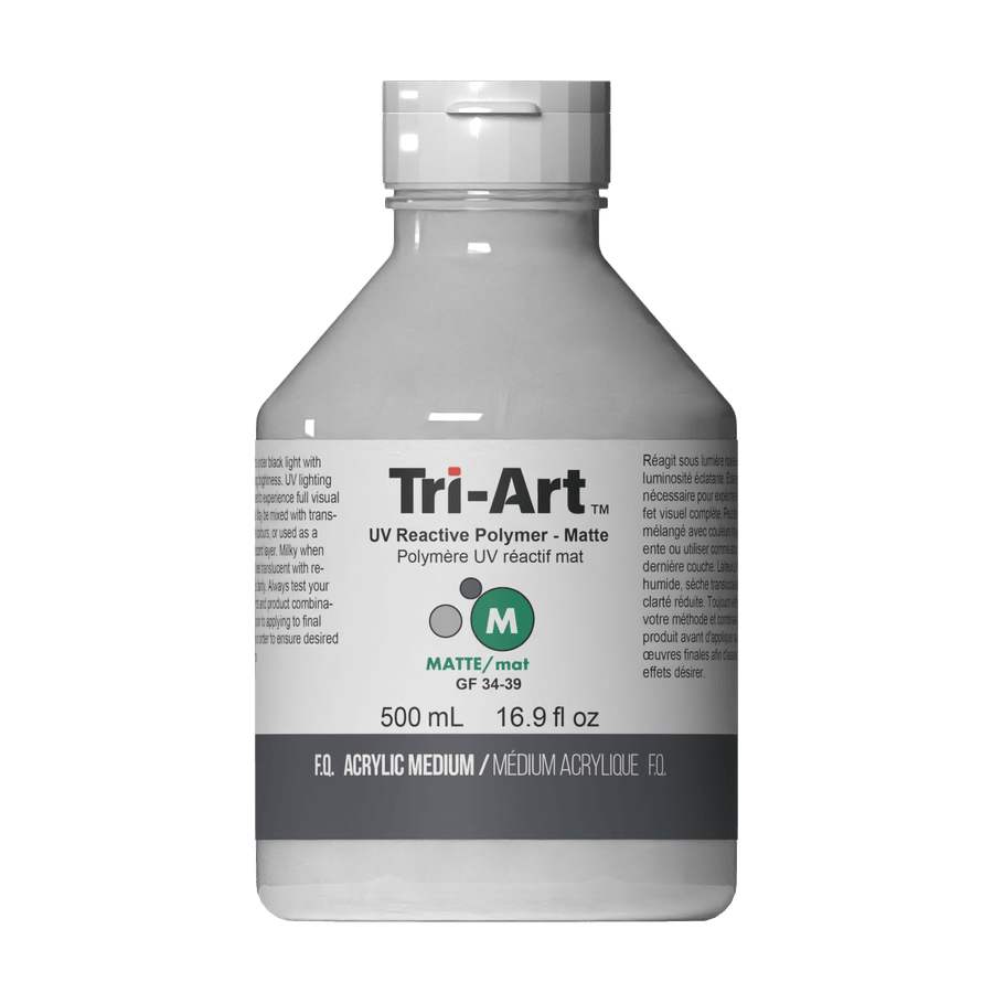 Tri-Art Acrylic Mediums - UV Reactive Polymer Matte 