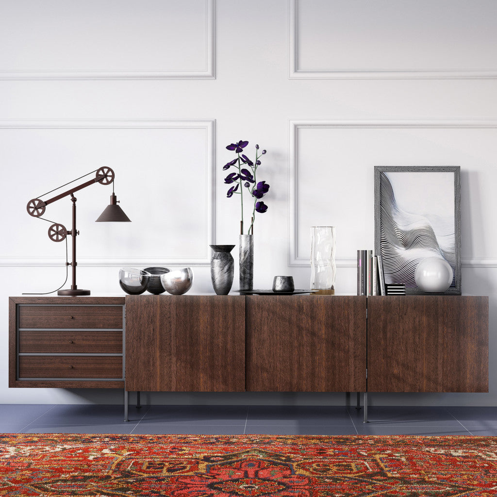 29" Black Metal Desk Table Lamp With Black Cone Shade 