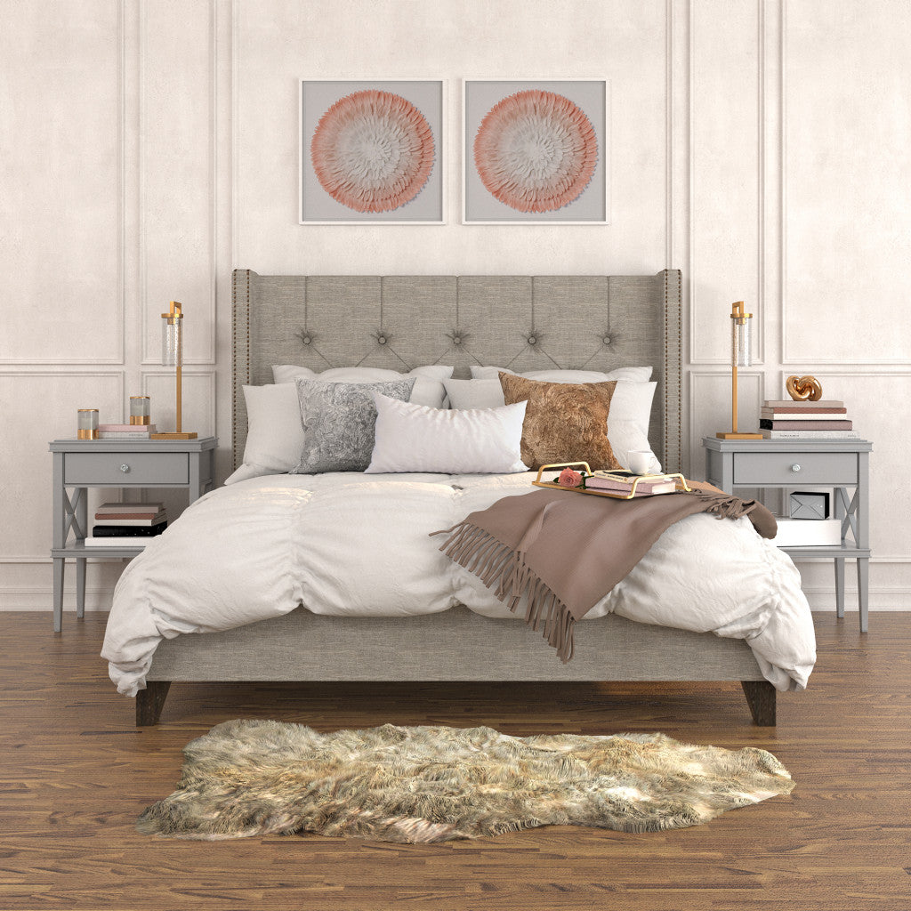 26" Brass Metal Arched Table Lamp With Clear Seeded Cylinder Shade 