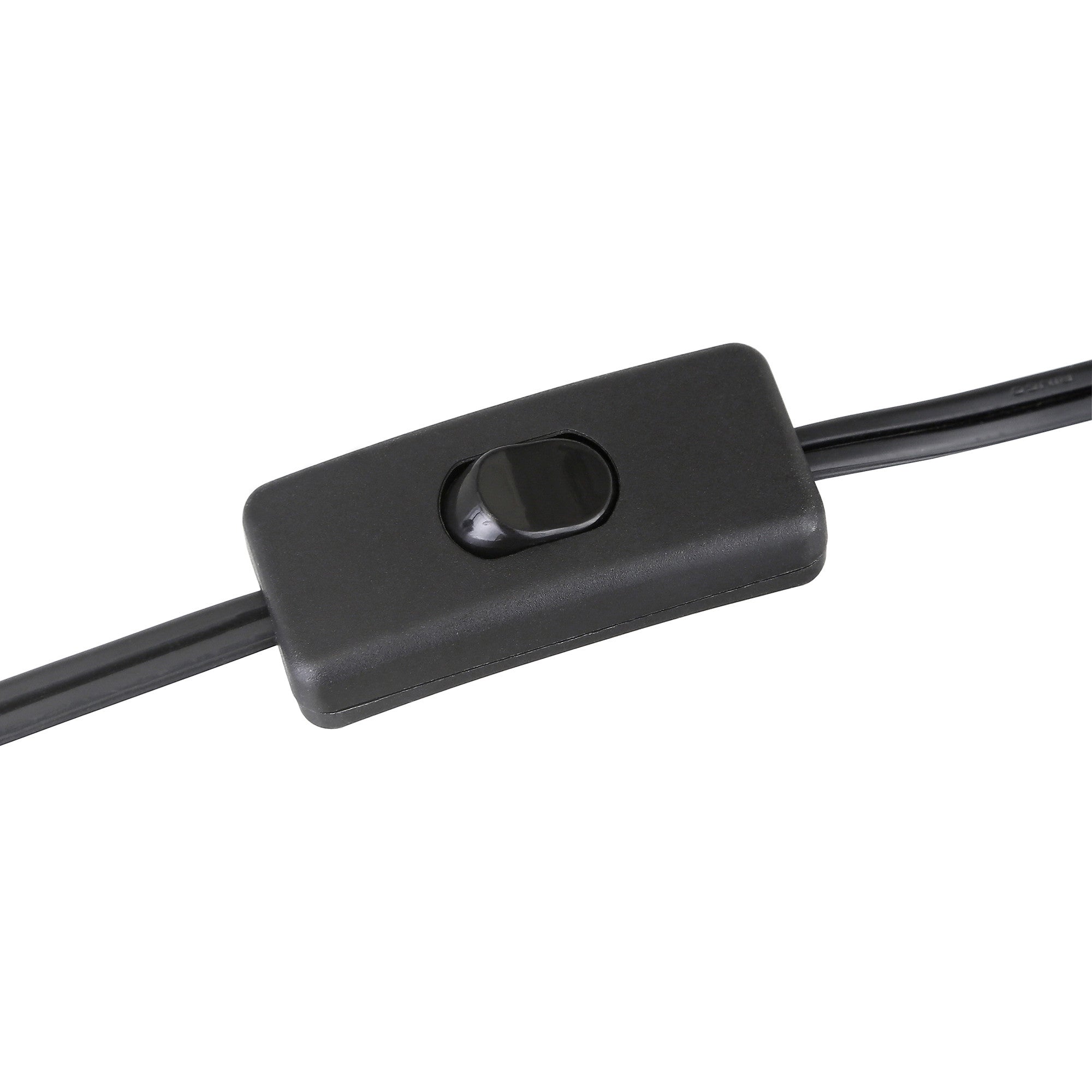 27" Black Metal Arched Table Lamp With White Cone Shade 