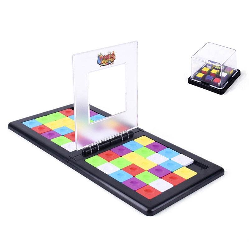 Play against colored cubes 