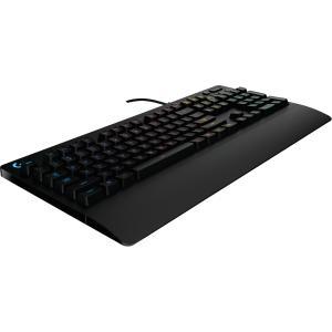 Logitech G213 Prodigy Gaming Keyboard - Wired RGB Backlit Keyboard with Mech-dome Keys, Palm Rest, Adjustable Feet, Media Controls, USB, Compatible with Windows 