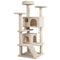 52 Inch Tall Cat Tree Tower for Indoor Cats-Beige