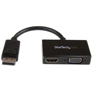 Travel A/V Adapter: 2-in-1 DisplayPort to HDMI or VGA