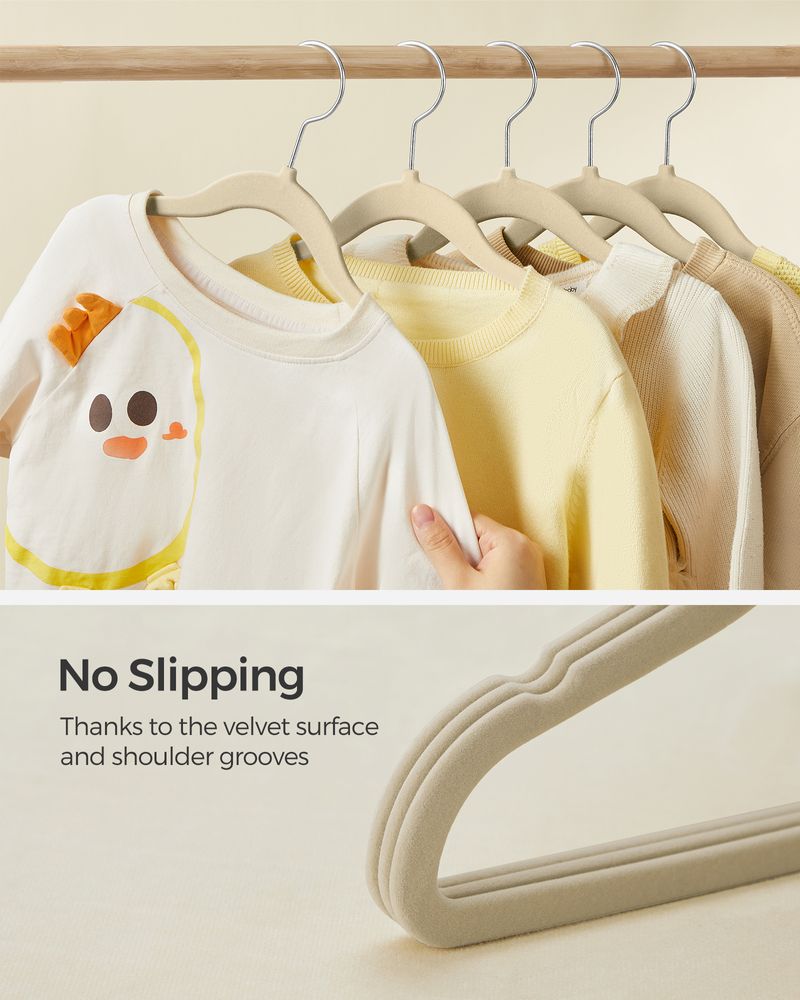 SONGMICS Kids Hangers for Closet 
