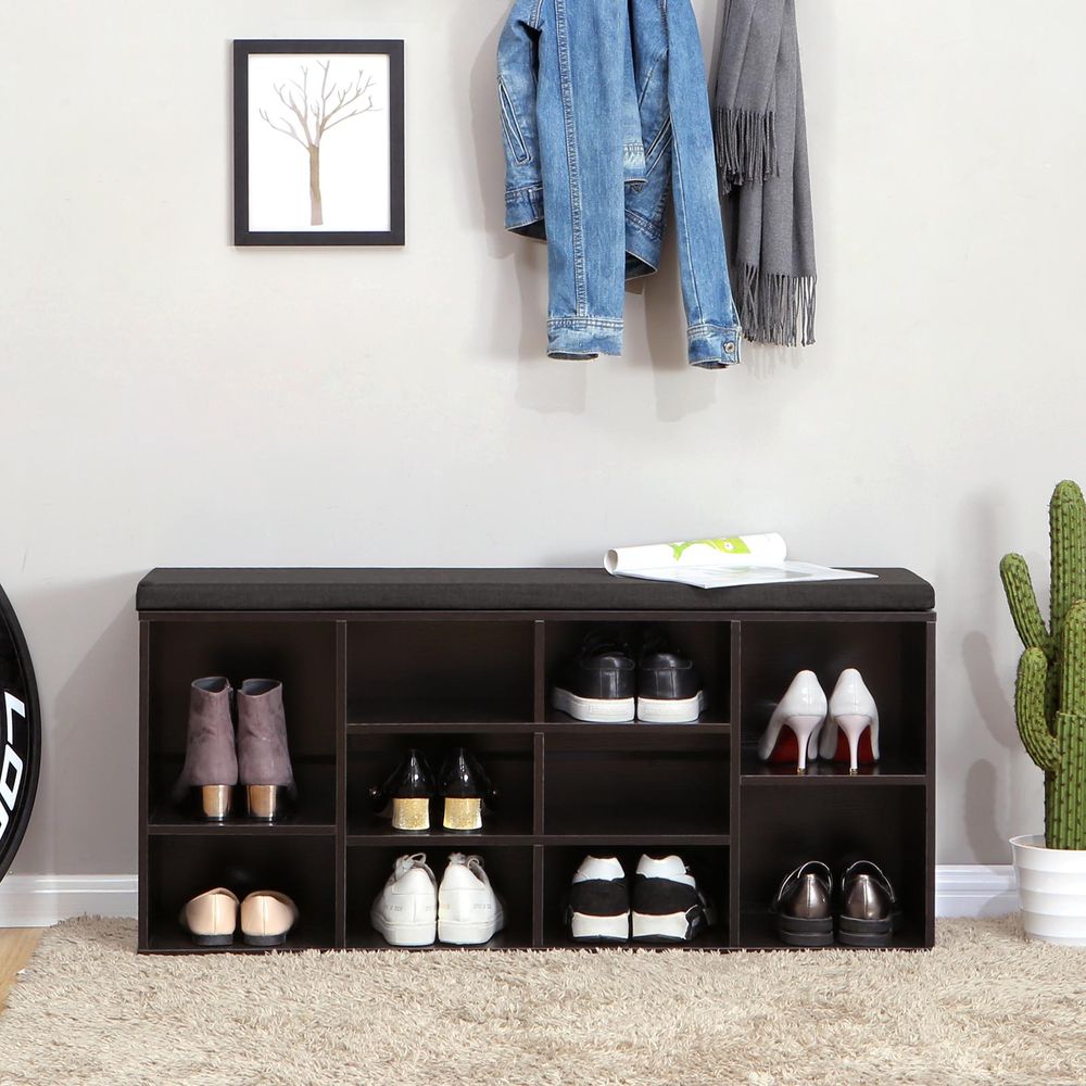 VASAGLE Shoe Bench with Cushion 