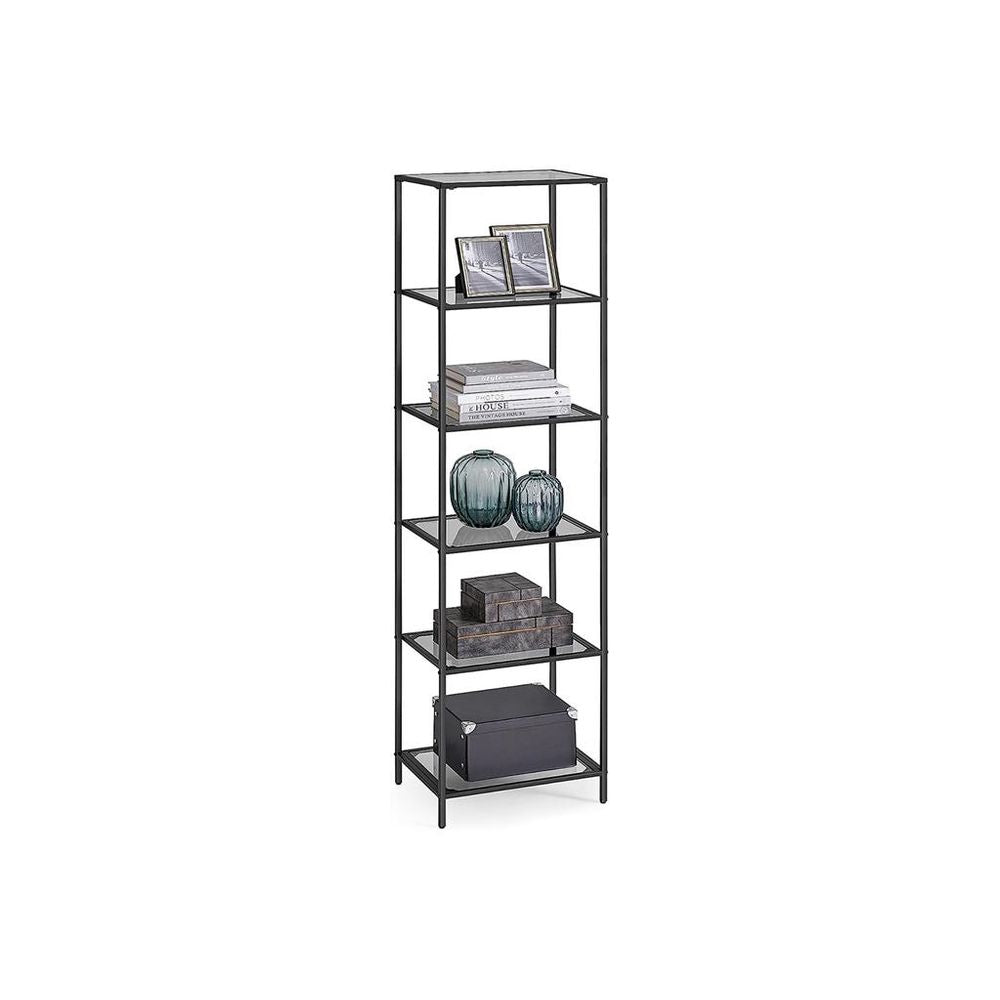 VASAGLE Bookcase, Slim Shelving Unit 