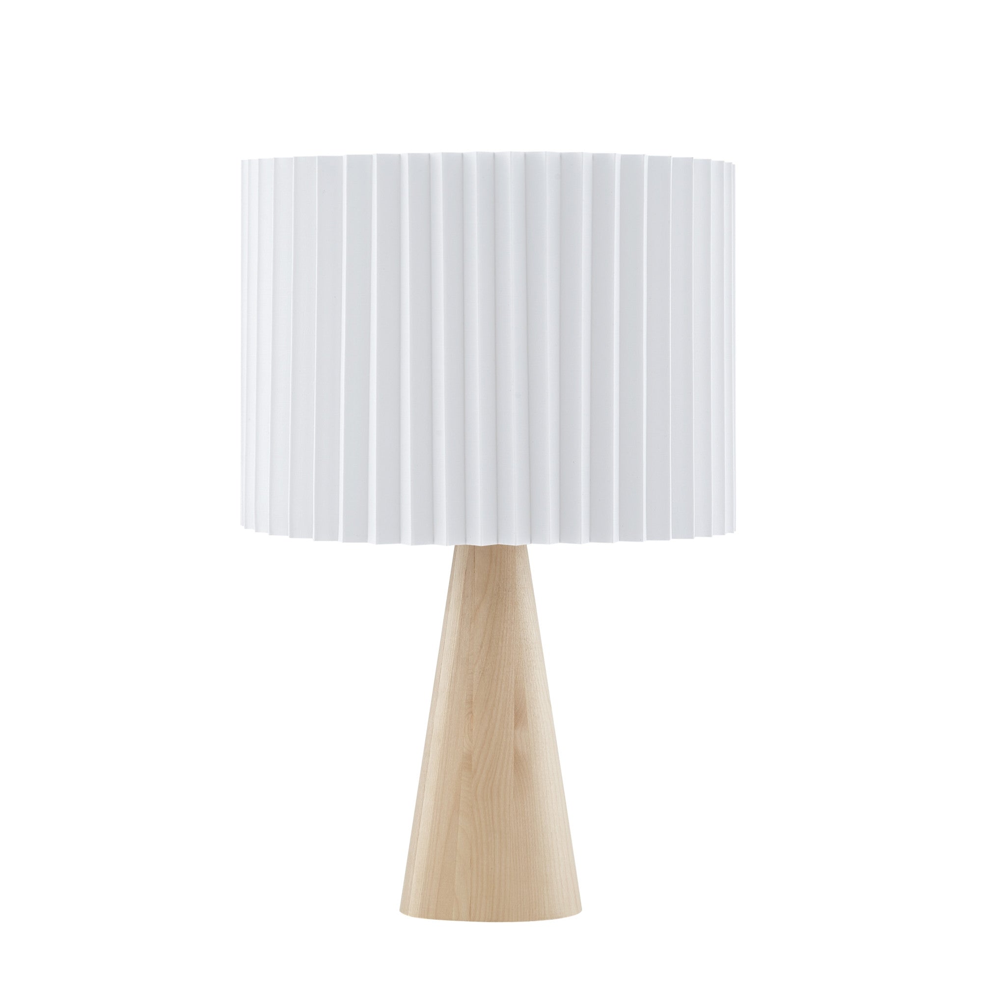 20" Ivory Solid Wood USB Table Lamp With Ivory Drum Shade