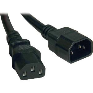 Tripp Lite 6ft Computer Power Cord Extension Cable C14 to C13 10A 18AWG 6' 