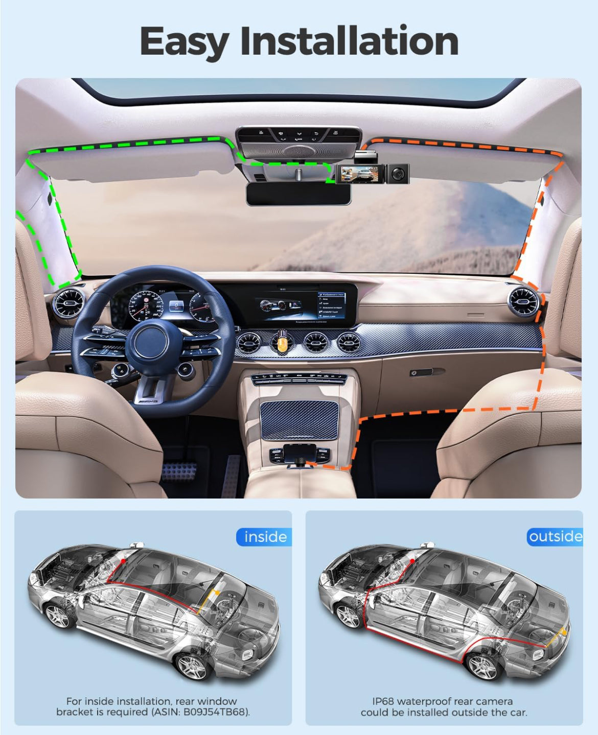 AZDOME M550 Pro 3CH 4K Dash Cam 