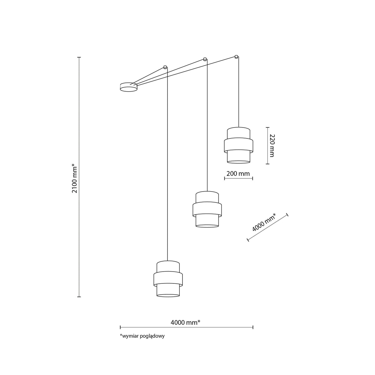 CALISTO JUTE Natural Suspension Lamp 3 (Clearance)
