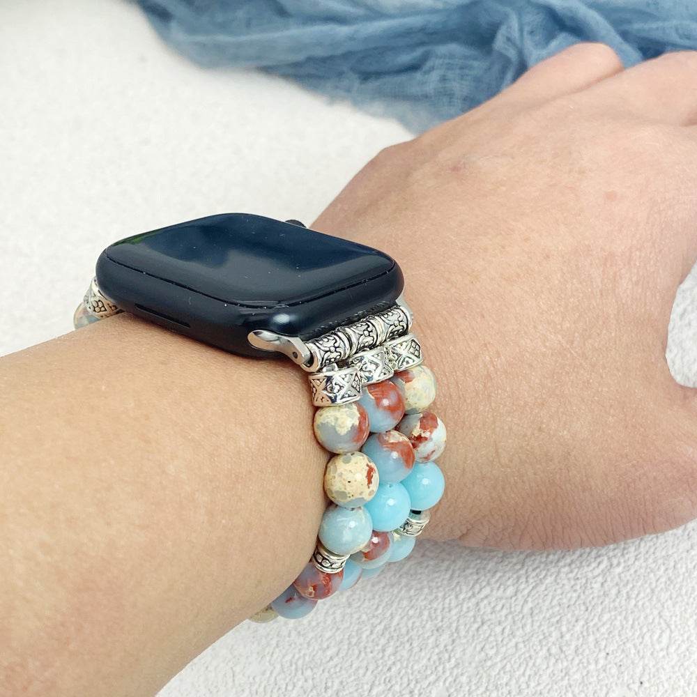 Simple And Versatile Beaded Bracelet smart watch strap 