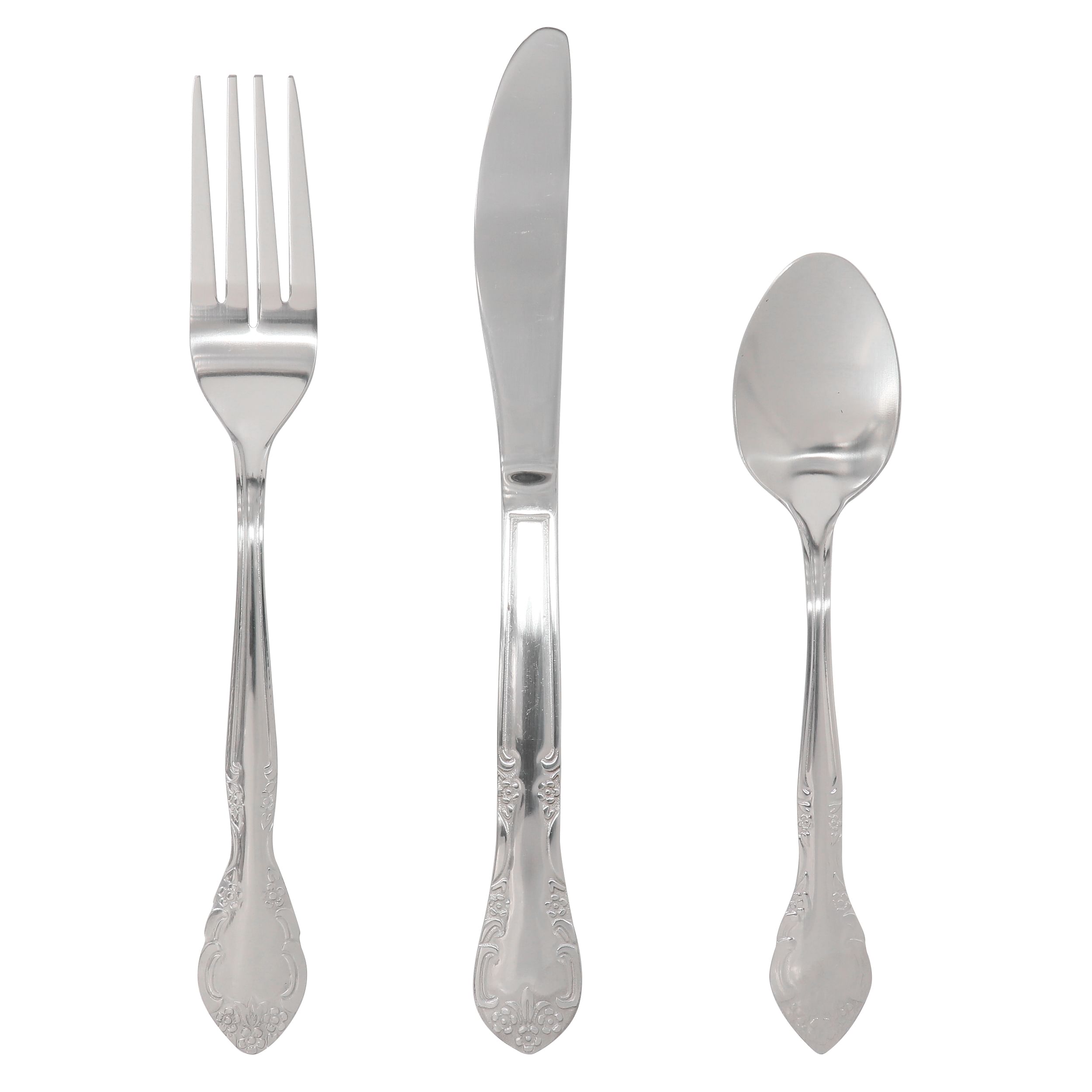 Gibson Everyday Fairmont 3 Piece Stainless Steel Flatware Set - Free Shipping