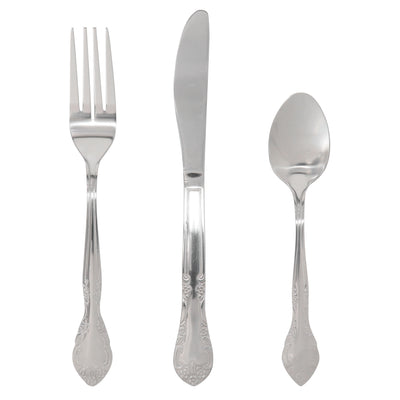 Gibson Everyday Fairmont 3 Piece Stainless Steel Flatware Set - Free Shipping 