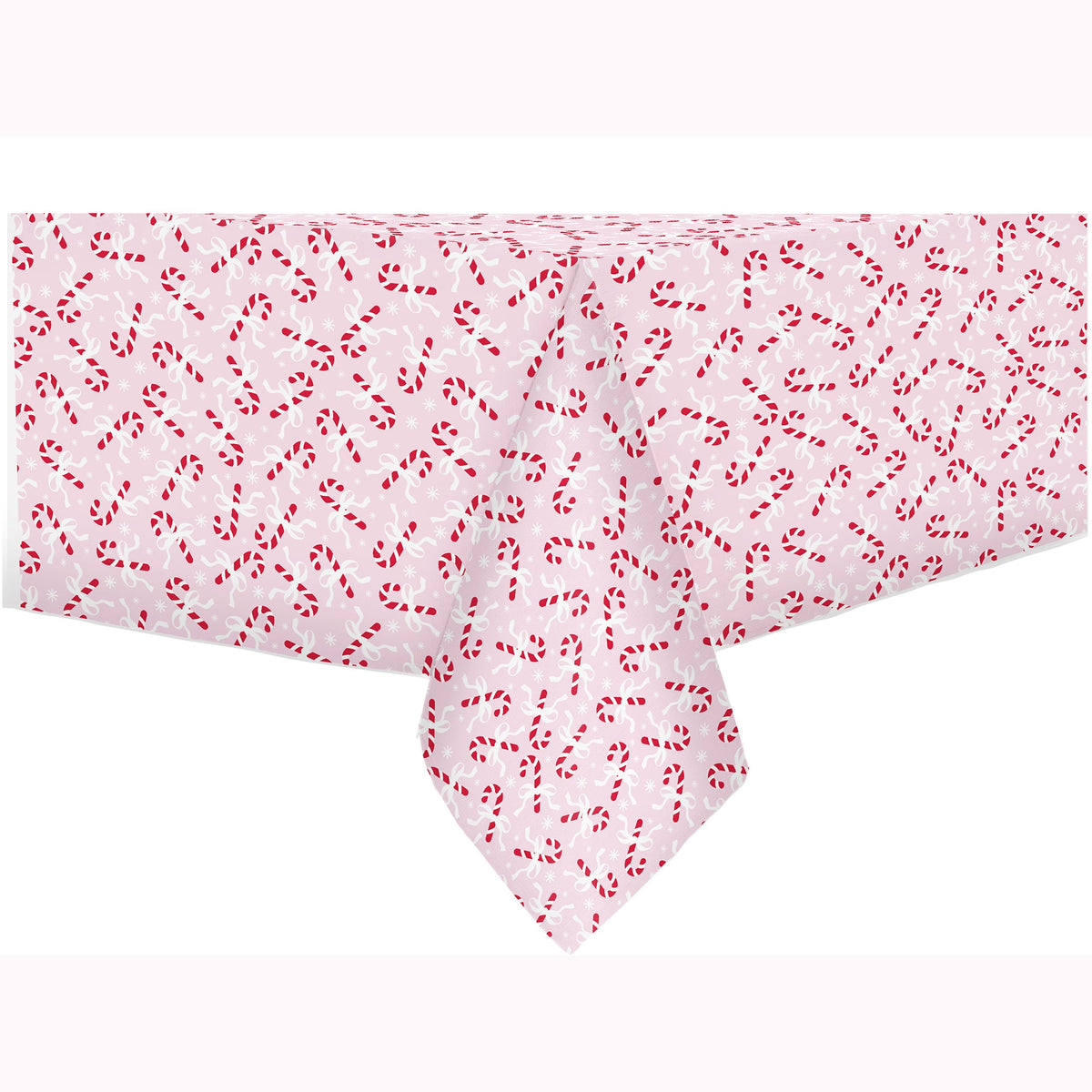 Christmas Tablecloth, PEVA with Flannel Back, 52 x 70 in