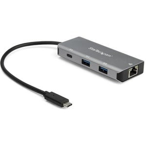 3 Port USB C Hub with Gigabit Ethernet - 2x USB-A/1x USB-C - SuperSpeed 10Gbps USB 3.2 Gen 2 Type C Hub - USB Bus Powered