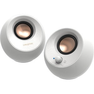 Creative Pebble V3 2.0 Bluetooth Speaker System - 8 W RMS - White 