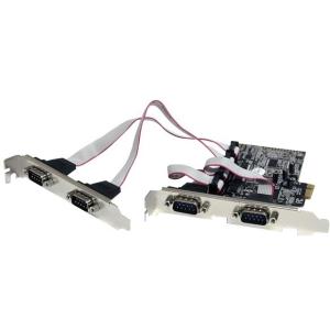 4 Port PCIe Serial Adapter Card with 16550 