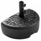 55 LBS Half Round Patio Umbrella Base  for Deck Lawn Poolside-Black