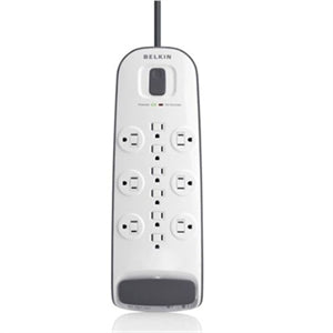 Belkin 12-outlet Surge Protector with 8 ft Power Cord with Cable/Satellite Protection 