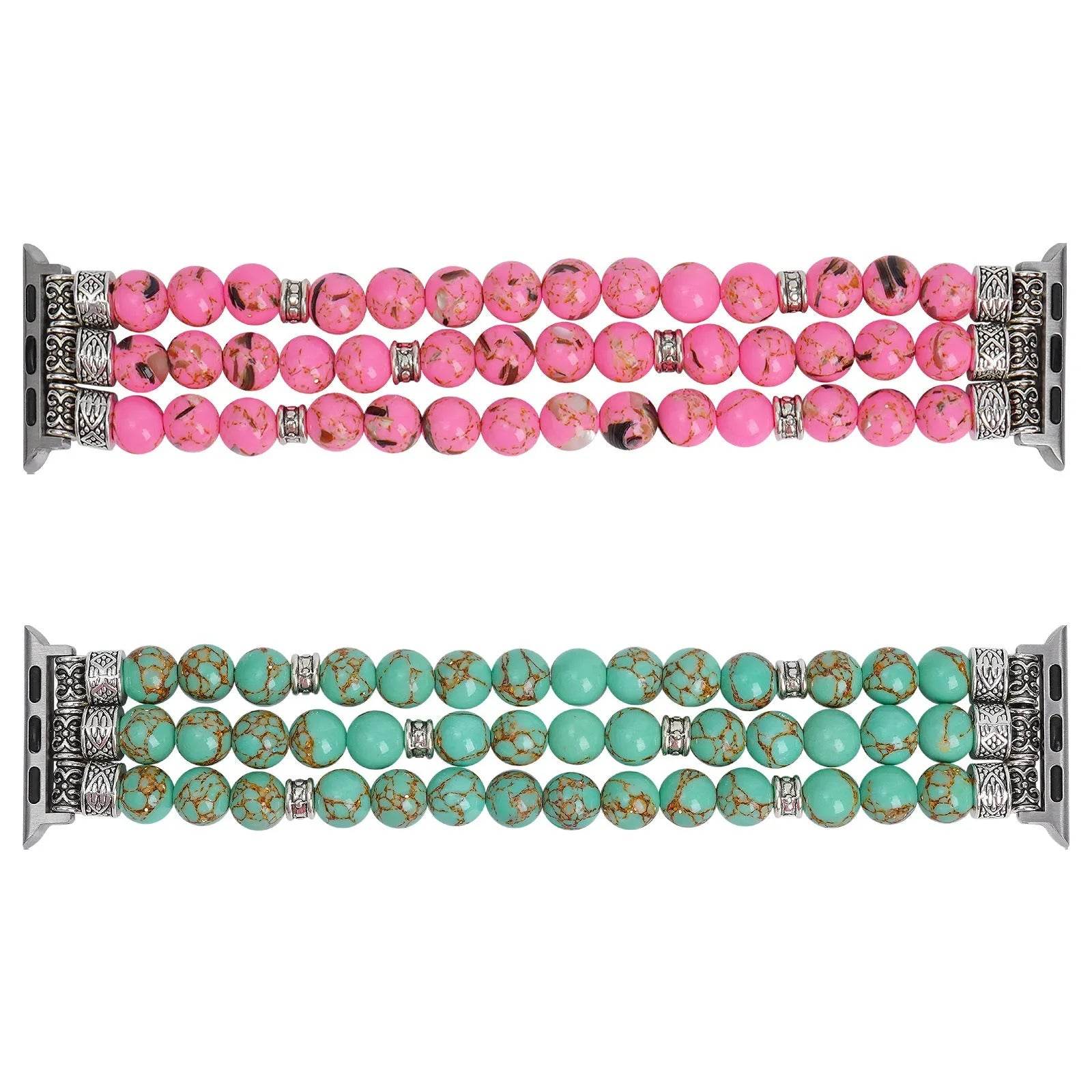 Beaded Bracelet Smart Phone Watch Strap for women 