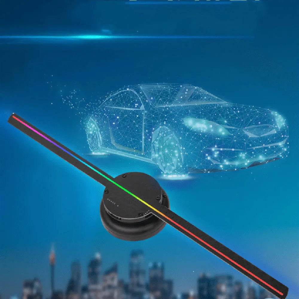 Led Luminous Sign Light Holographic Projector Diy Fan Screen Video Picture 3d Holographic Light Holiday Decoration 