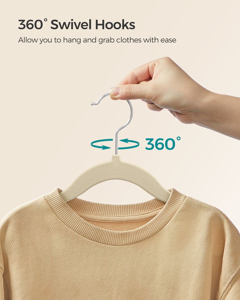 SONGMICS Kids Hangers for Closet 