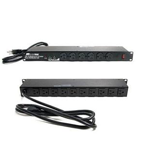 Rackmount PDU with 16 Outlets and Surge Protection - 19in Power Distribution Unit - 1U 