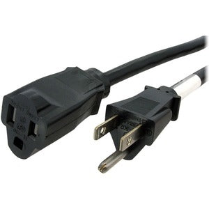 25ft (7.6m) Power Extension Cord, NEMA5-15R to NEMA5-15P Black Extension Cord, 13A 125V, 16AWG, Computer Power Extension Cable 