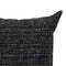 Sapphire Boucle Cushion Cover – Black, Blue & Tan Textured Weave, Hidden Tan Zipper, Hand-made in Canada
