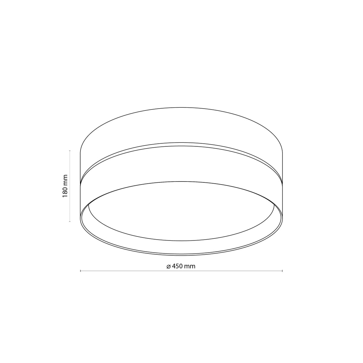 ECO Scandinavian Flush Mount Ceiling Light for Hallway, Kitchen & Bedroom