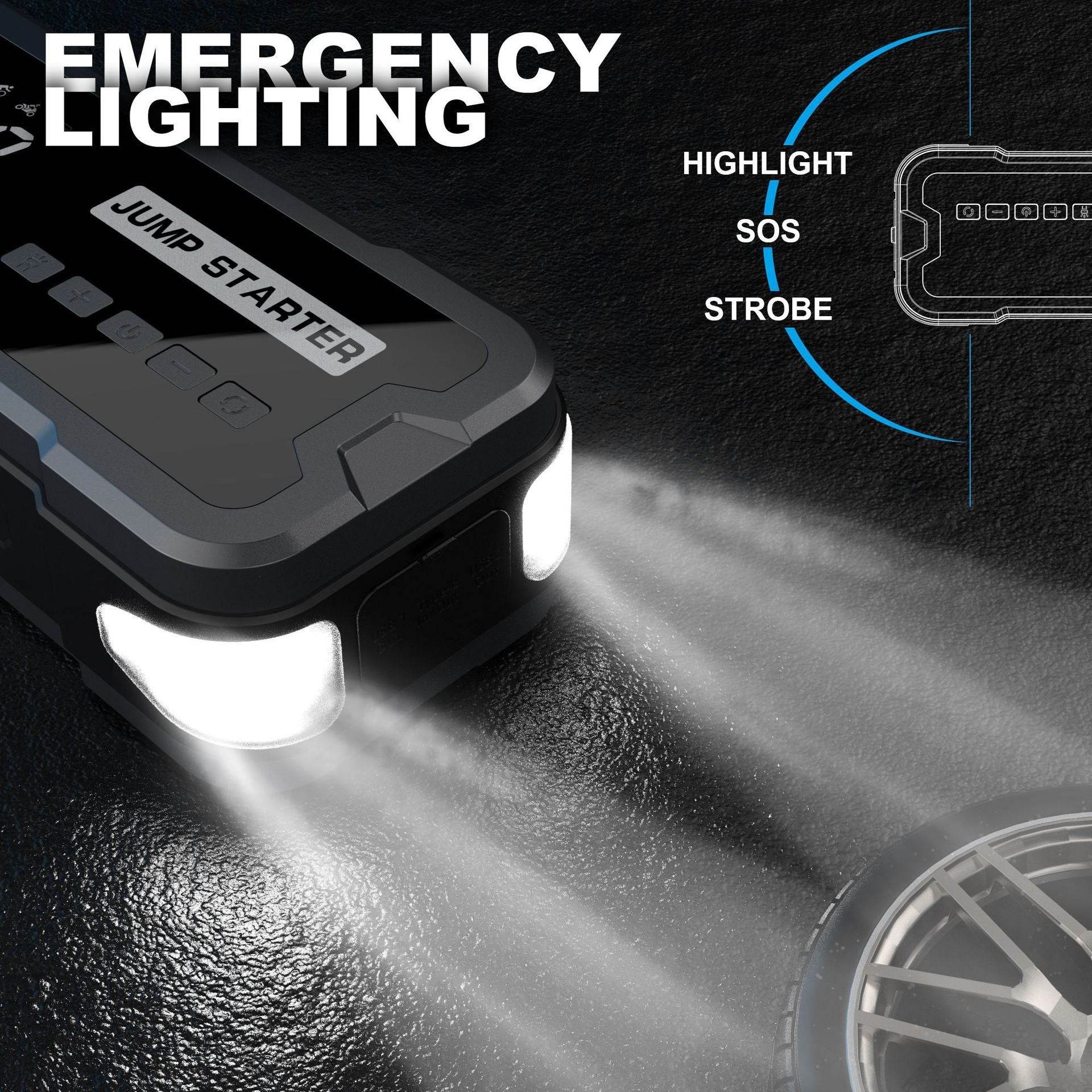 Automobile Emergency Start Power Source Car Built-in Inflatable 