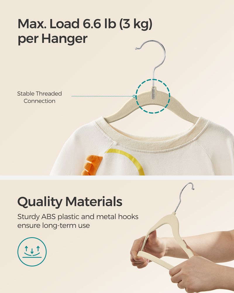 SONGMICS Kids Hangers for Closet 