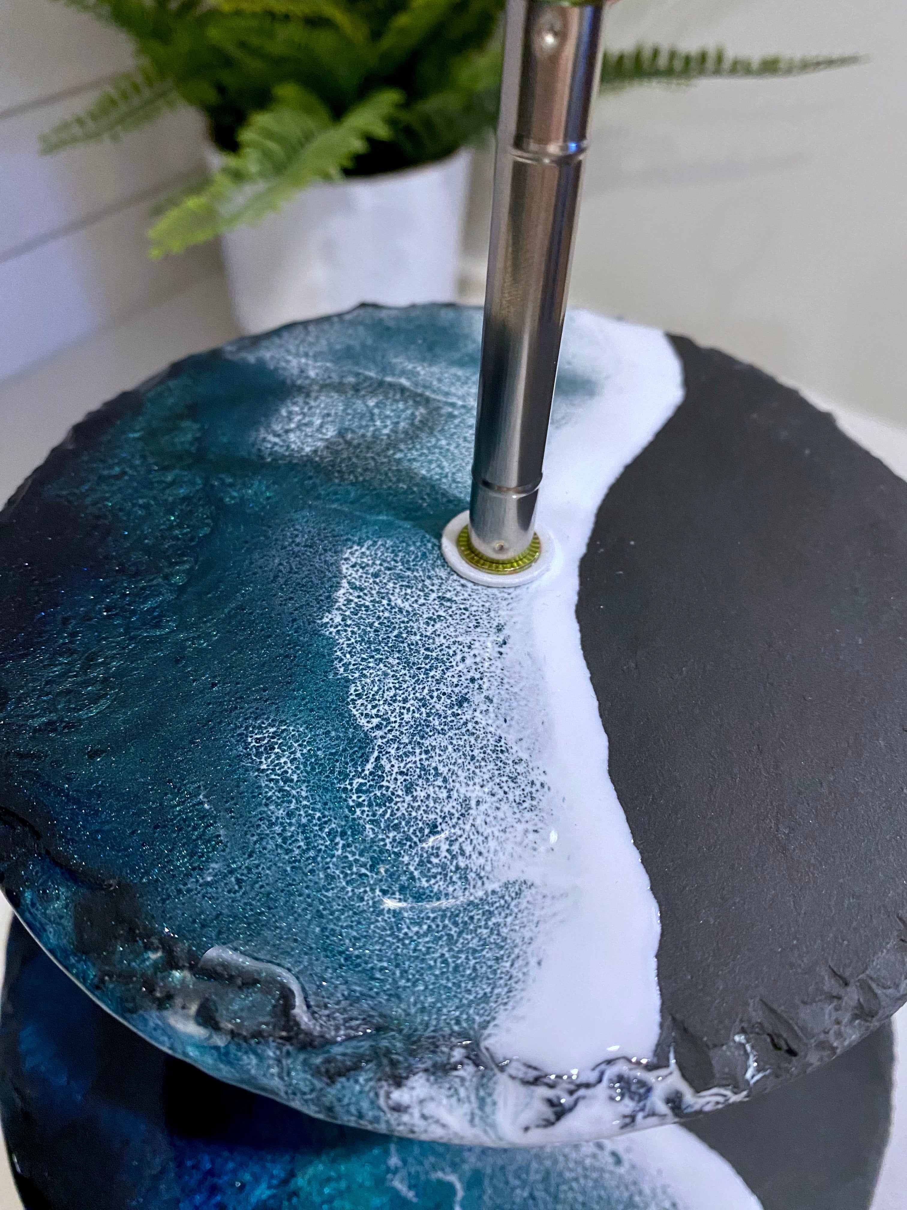 Slate Tiered Serving Platter 