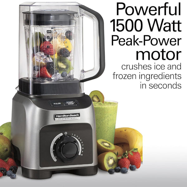 HAMILTON BEACH PROFESSIONAL 58870 Quiet Shield Blender - Refurbished with Home Essentials warranty