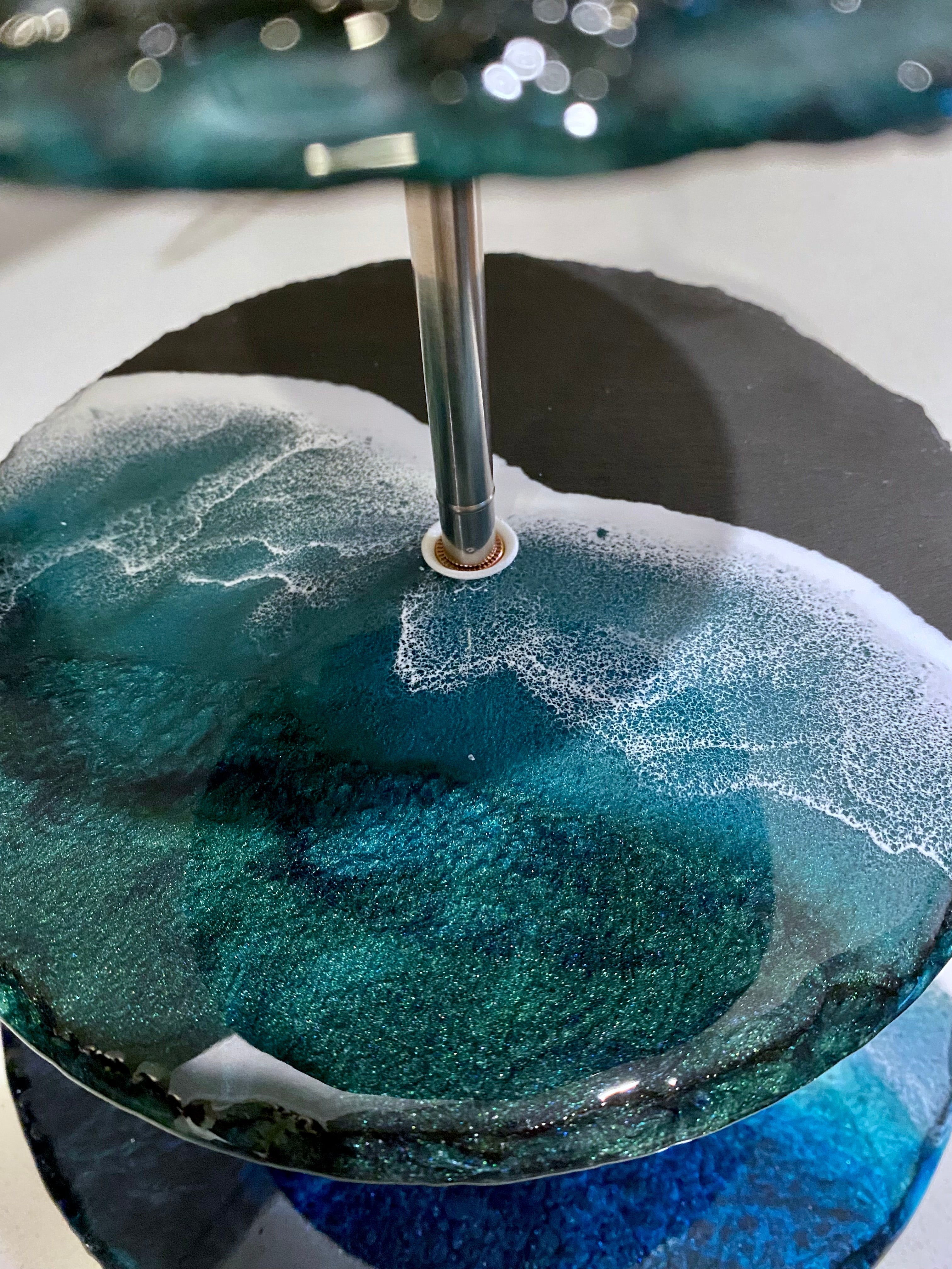 Slate Tiered Serving Platter 