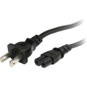 10ft (3m) Laptop Power Cord, NEMA 1-15P to C7, 10A 125V, 18AWG, Laptop Replacement Power Cord, Power Brick Cable, UL Listed