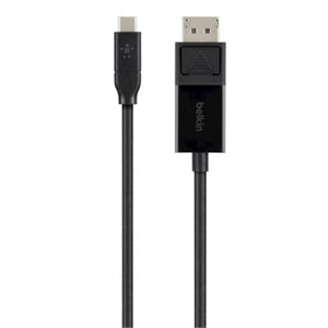 Belkin USB-C to DisplayPort Adapter Cable 4k 60Hz 6 foot - Black 