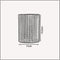 Retro Metal Easy Fit Drum Barrel Cage in White~1146