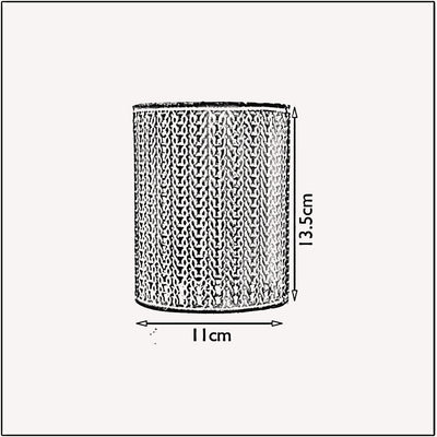 Retro Metal Easy Fit Drum Barrel Cage in White~1146 
